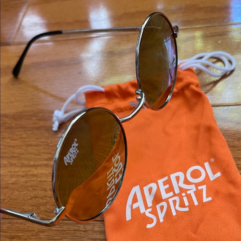 “Aperol Spritz” Gold Mirrored Sunglasses